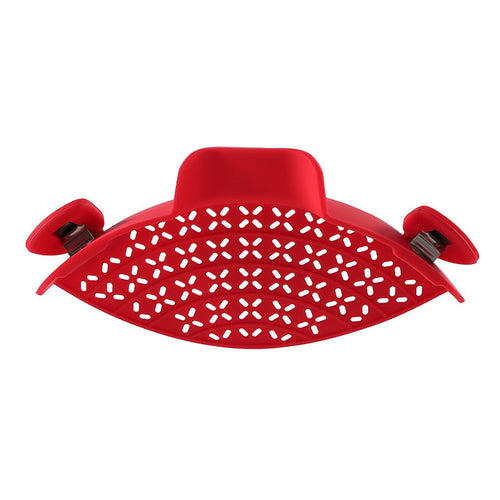 Bouchon d'égouttage latéral en silicone pour casserole
