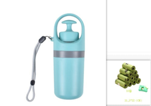 Ramasse-crottes portable pour chien avec sac à déjection
