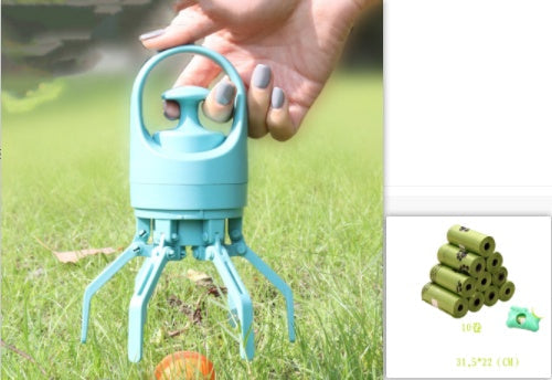 Ramasse-crottes portable pour chien avec sac à déjection