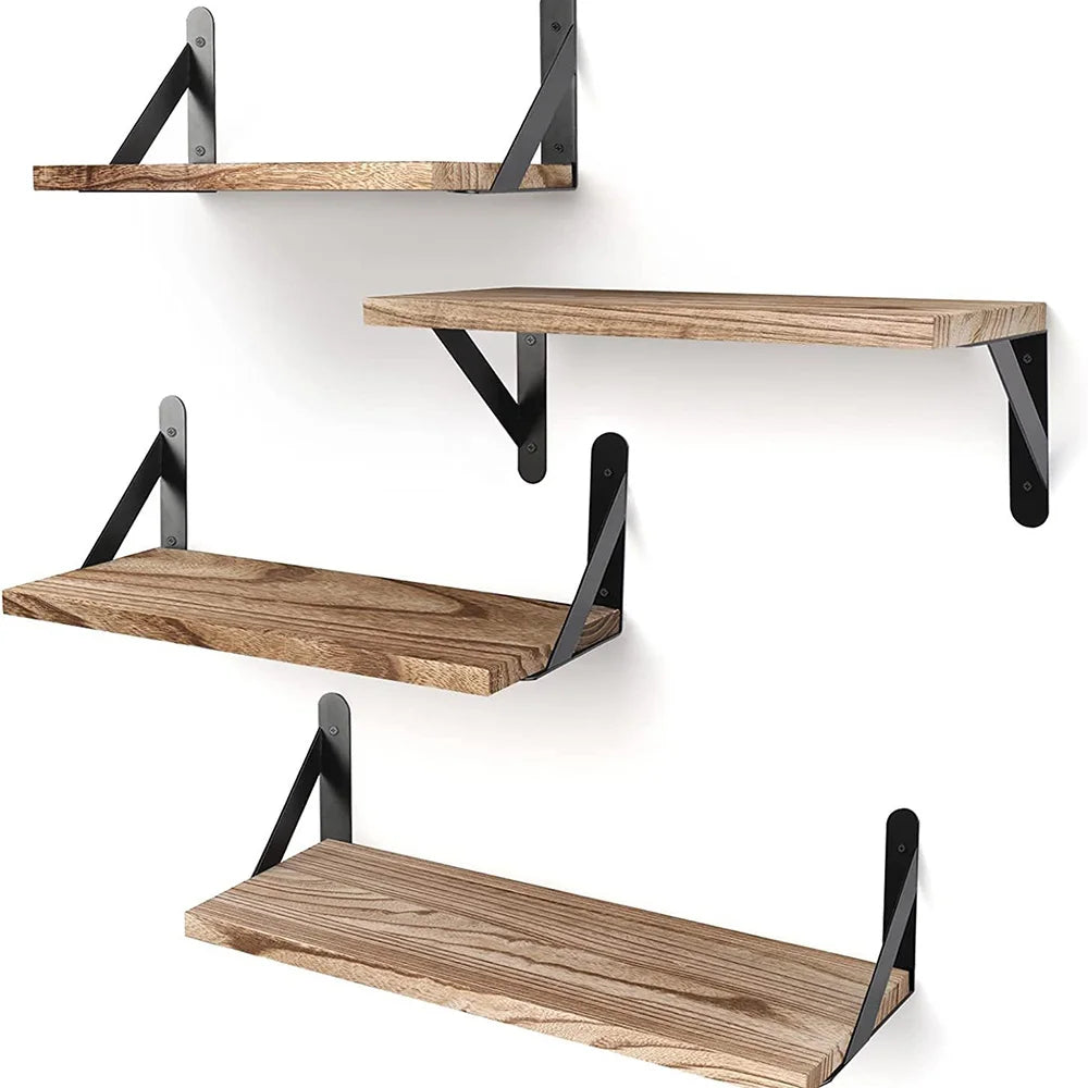 Étagère murale flottante en bois de style américain