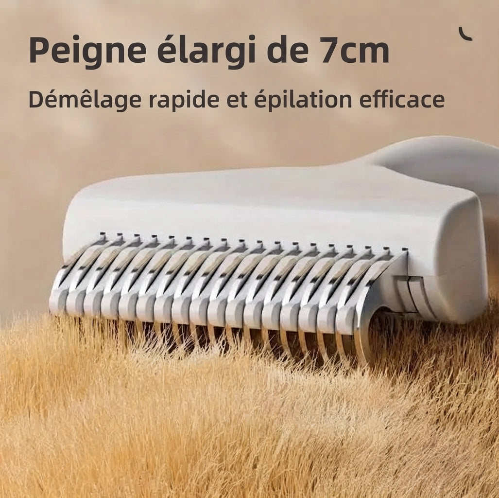 Brosse pour chien en acier inoxydable