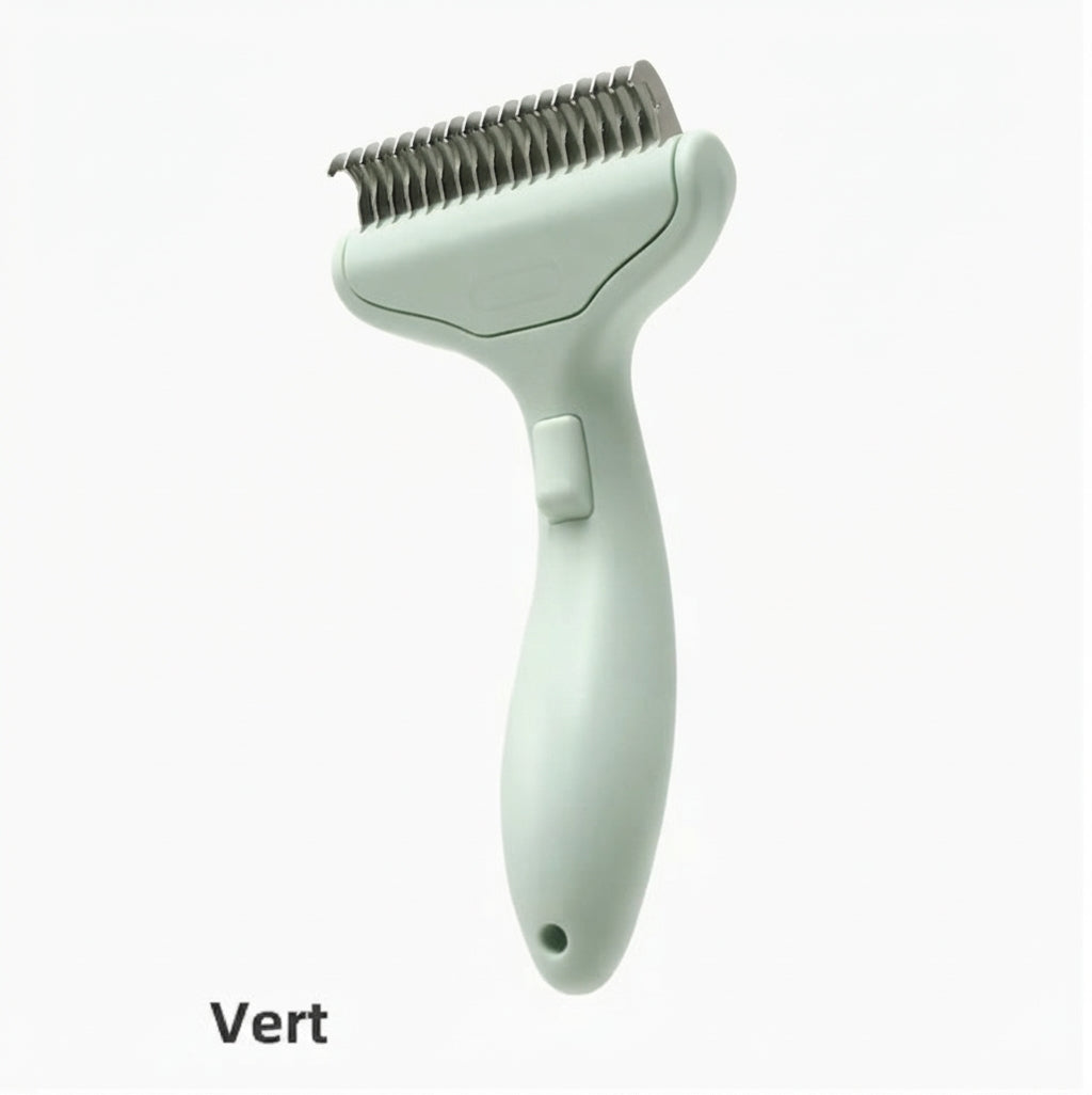 Brosse pour chien en acier inoxydable