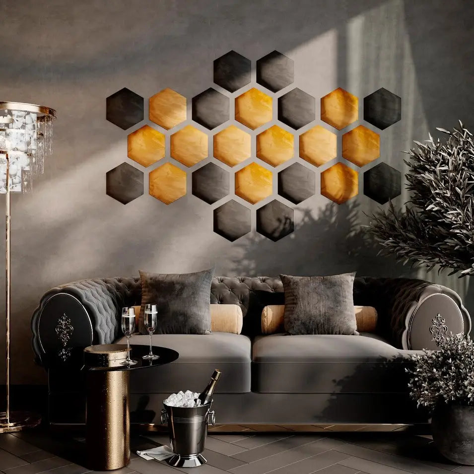 Panneaux muraux acoustiques HEXAGON