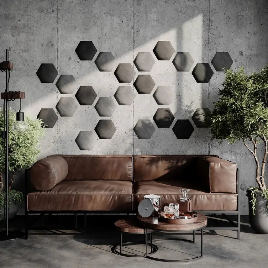Panneaux muraux acoustiques HEXAGON