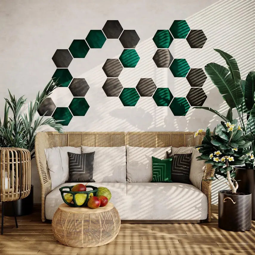 Panneaux muraux acoustiques HEXAGON