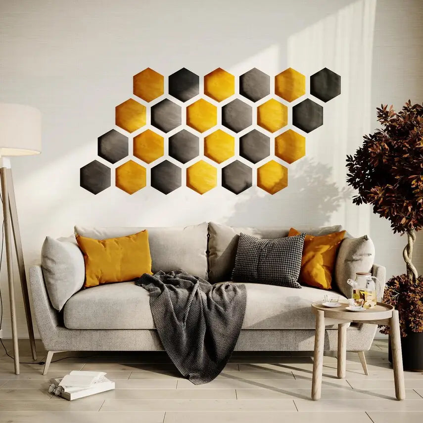 Panneaux muraux acoustiques HEXAGON