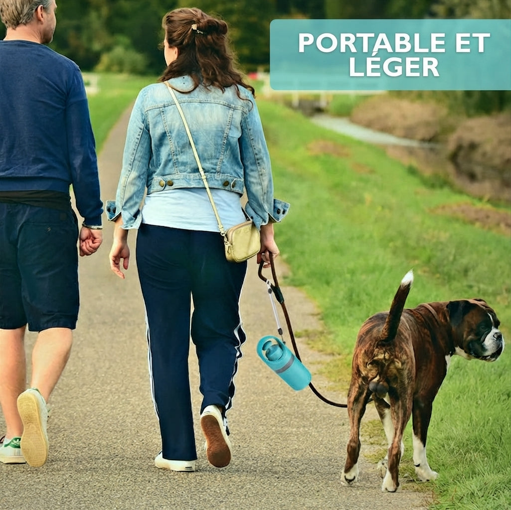 Ramasse-crottes portable pour chien avec sac à déjection