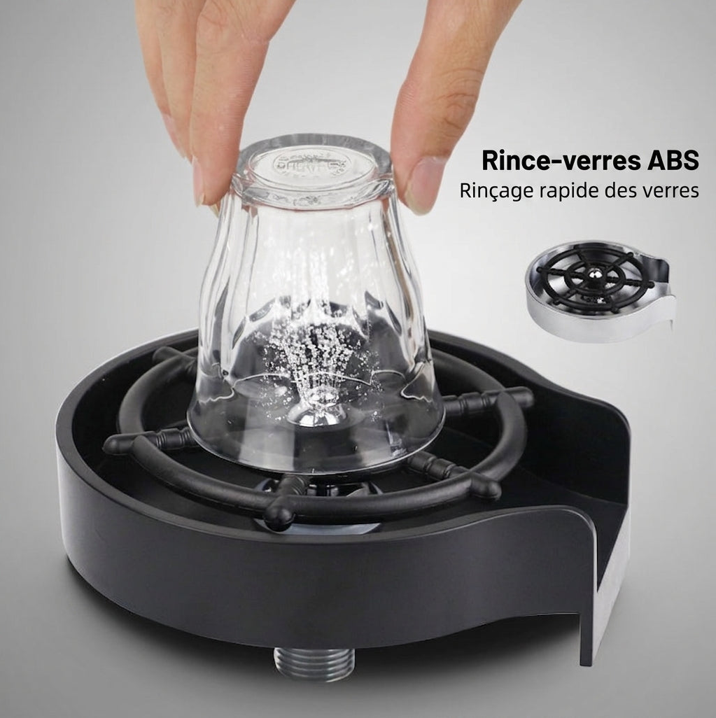 Lave-tasses de comptoir de bar, évier avec robinet automatique à jet haute pression