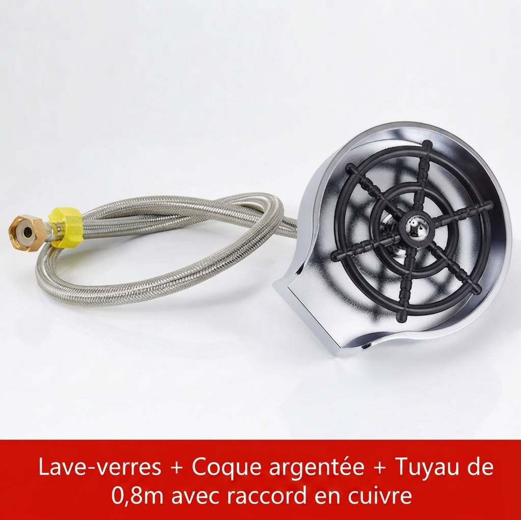 Lave-tasses de comptoir de bar, évier avec robinet automatique à jet haute pression